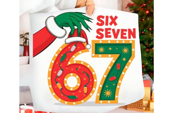 Download Funny Christmas Six Seven 67 Png T-shirt - Premium Resources